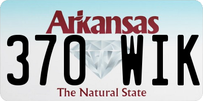 AR license plate 370WIK