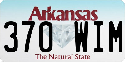AR license plate 370WIM