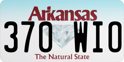 AR license plate 370WIO