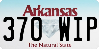 AR license plate 370WIP