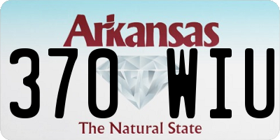 AR license plate 370WIU