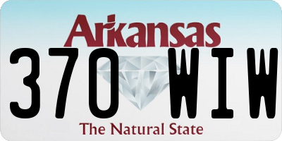 AR license plate 370WIW