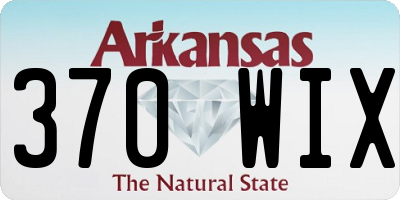 AR license plate 370WIX