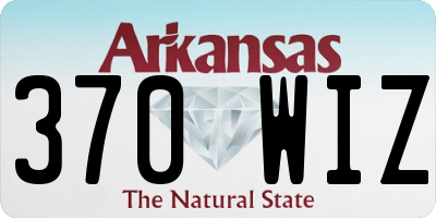 AR license plate 370WIZ