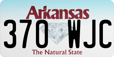 AR license plate 370WJC
