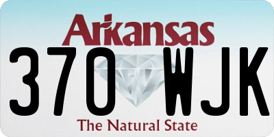 AR license plate 370WJK