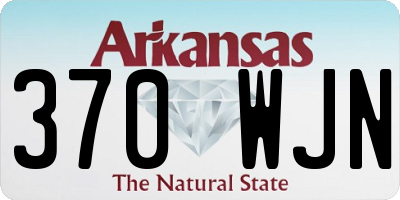AR license plate 370WJN