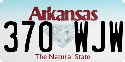 AR license plate 370WJW