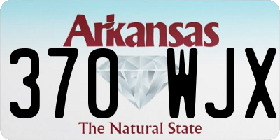 AR license plate 370WJX