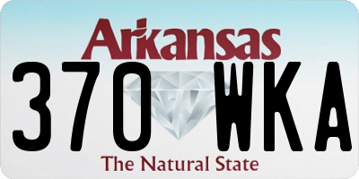 AR license plate 370WKA