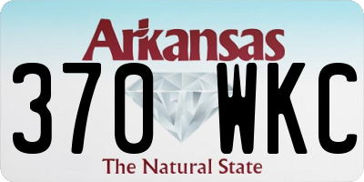AR license plate 370WKC