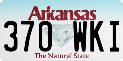 AR license plate 370WKI