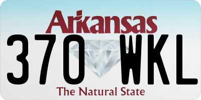 AR license plate 370WKL