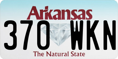 AR license plate 370WKN