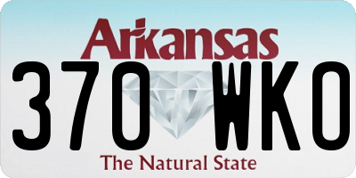 AR license plate 370WKO