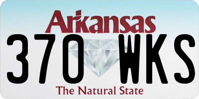 AR license plate 370WKS