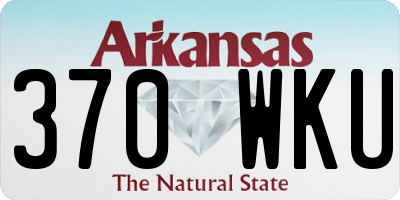 AR license plate 370WKU