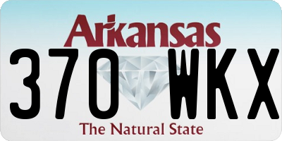AR license plate 370WKX