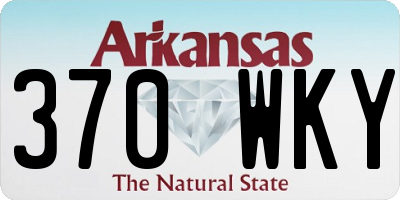 AR license plate 370WKY