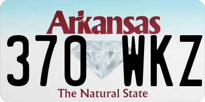 AR license plate 370WKZ