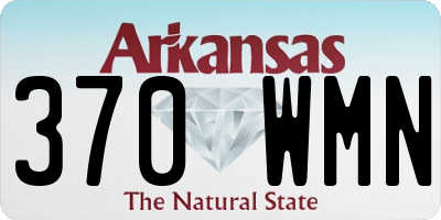 AR license plate 370WMN