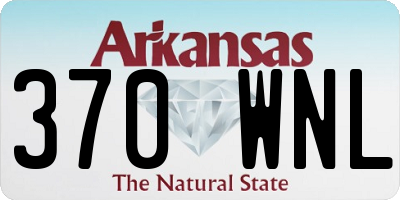 AR license plate 370WNL