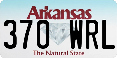 AR license plate 370WRL