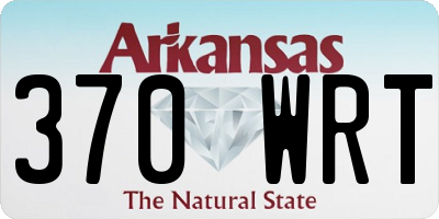 AR license plate 370WRT