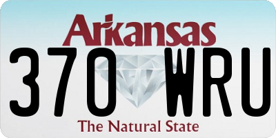 AR license plate 370WRU
