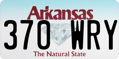 AR license plate 370WRY