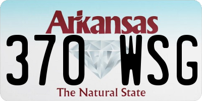 AR license plate 370WSG