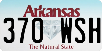 AR license plate 370WSH