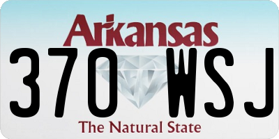 AR license plate 370WSJ