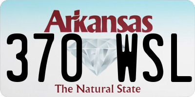 AR license plate 370WSL