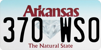 AR license plate 370WSO