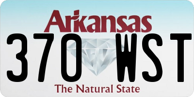 AR license plate 370WST