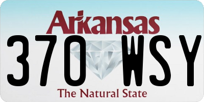 AR license plate 370WSY