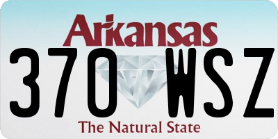 AR license plate 370WSZ