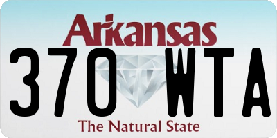AR license plate 370WTA