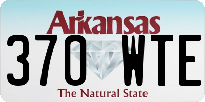 AR license plate 370WTE