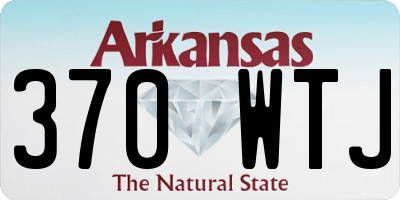 AR license plate 370WTJ