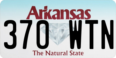 AR license plate 370WTN