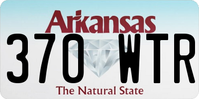 AR license plate 370WTR