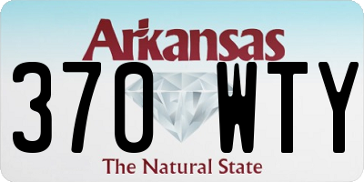 AR license plate 370WTY