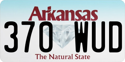 AR license plate 370WUD