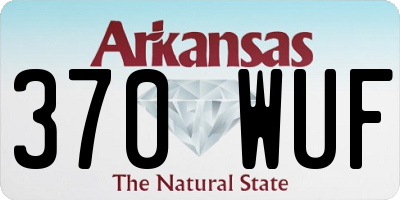 AR license plate 370WUF