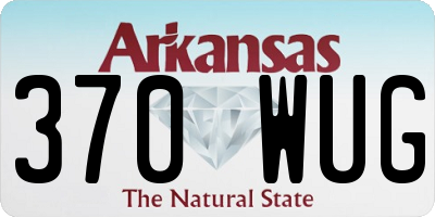 AR license plate 370WUG