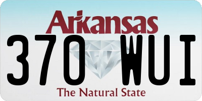 AR license plate 370WUI