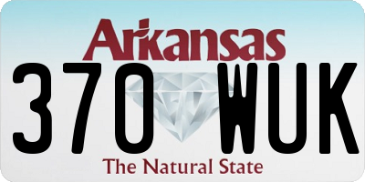 AR license plate 370WUK