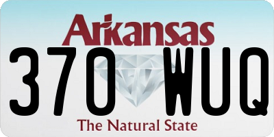 AR license plate 370WUQ